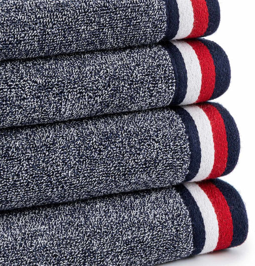 Tommy Hilfiger Facecloth Teddy 50x100cm Navy Weight 540gr/m²