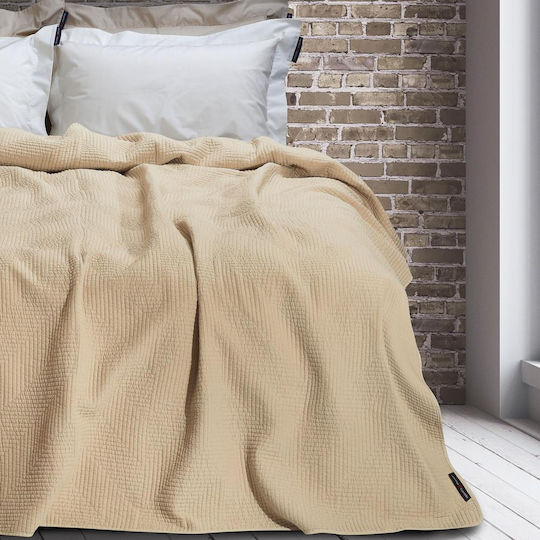 Greenwich Polo Club 2035 Set Coverlet Queen Size Microfiber Beige 220x240cm 3pcs
