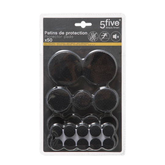 5Five Eva Furniture Protectors Round with Sticker 50 Pieces