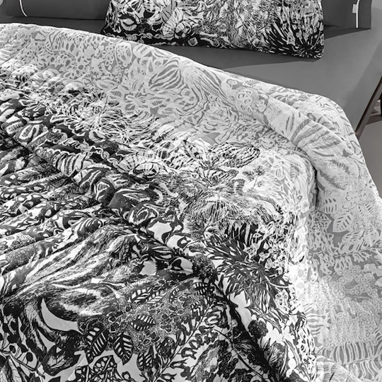 Guy Laroche Artizan Κουβερλί Υπέρδιπλο Black And White 220x240cm