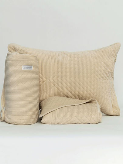 Palamaiki Dizza Coverlet Queen Size from Polyester Vanilla 220x240cm