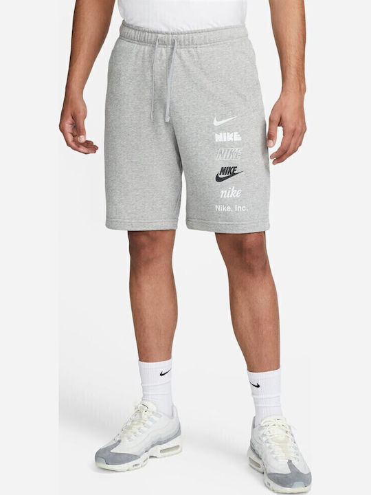 Club+ French Terry Мъжка Бермуда Сива