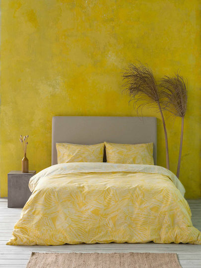 Nima Arbust Κουβερλί Υπέρδιπλο Βαμβακερό Yellow 220x245cm