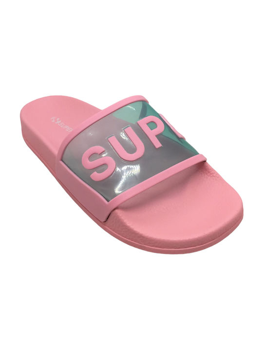 Superga Slides σε Ροζ Χρώμα