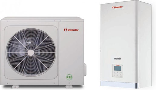Inventor Matrix Αντλία Θερμότητας 4.25kW Μονοφασική 65°C Split