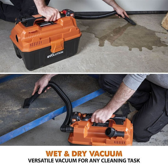 Evolution R11VAC-Li Επαναφορτιζόμενο Σκουπάκι Χειρός 18V Χωρίς Φορτιστή και Μπαταρία Πορτοκαλί
