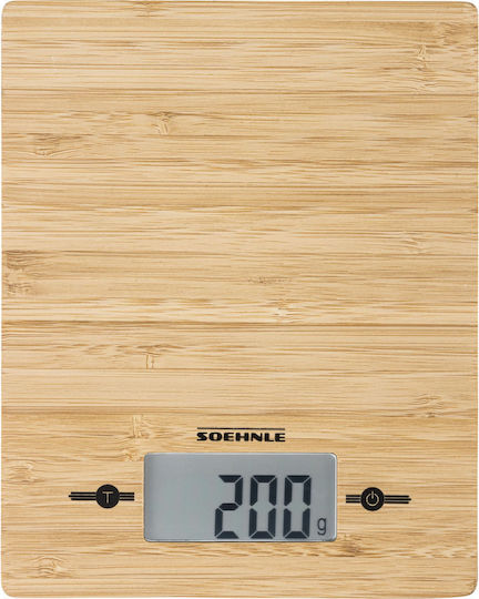 Soehnle Bamboo Ψηφιακή Ζυγαριά Κουζίνας έως 5kg Καφέ