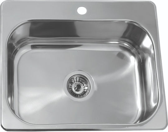 Gloria Pago 18-1114 Drop-In Мивка Inox Сатен Ш43xД54.5см Сребрист