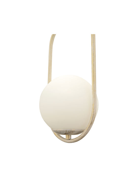 ArteLibre Lorn White Ceiling Light With E27 Socket 17x90cm