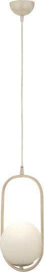 ArteLibre Lorn White Ceiling Light With E27 Socket 17x90cm