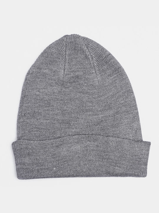 Rebase Knitted Beanie Cap Gray