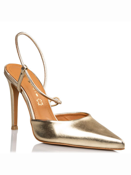 Envie Shoes Pumps mit Stiletto-Absatz & Riemchen Goldene