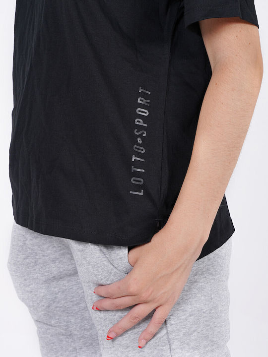 Women's T-shirt Polka Dot Black
