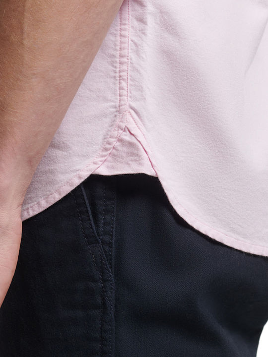 Long Sleeve Shirt in Wide Line City Pink