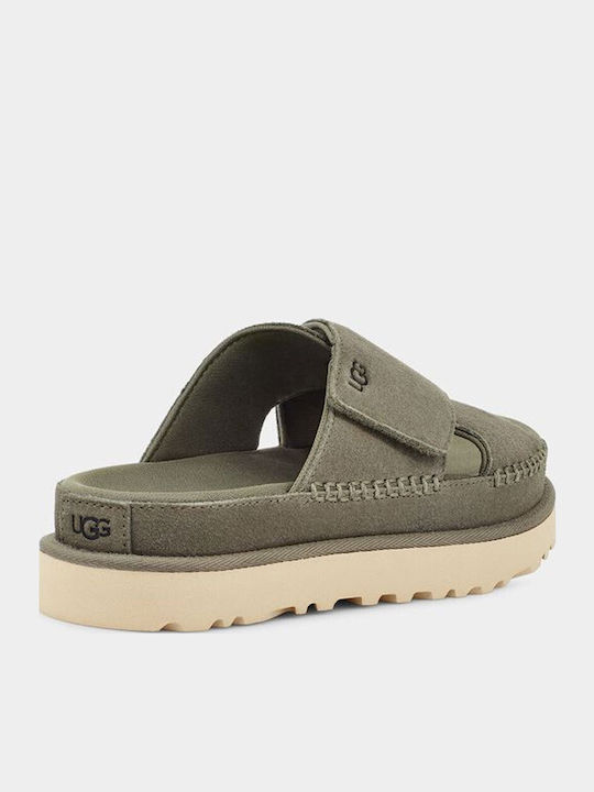 1137910 Women's Flat Sandals Flatforms Moss Green