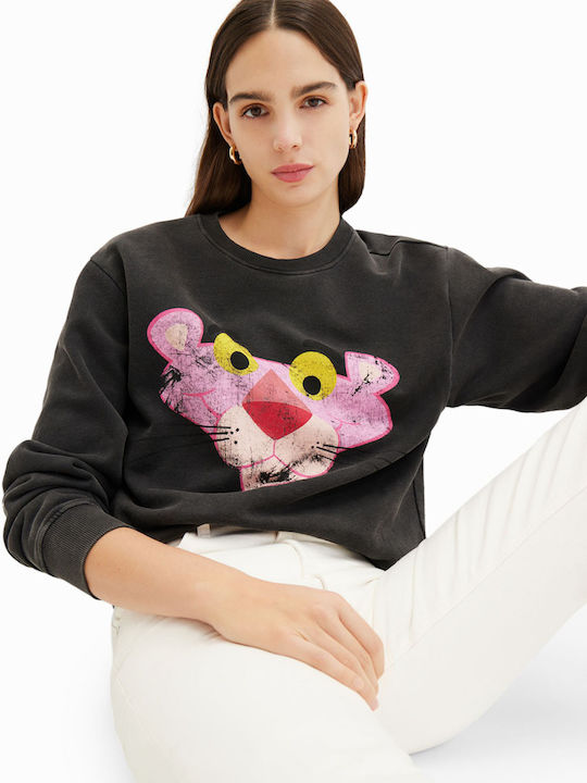 Pink Panther Women's Sweatshirt Gray