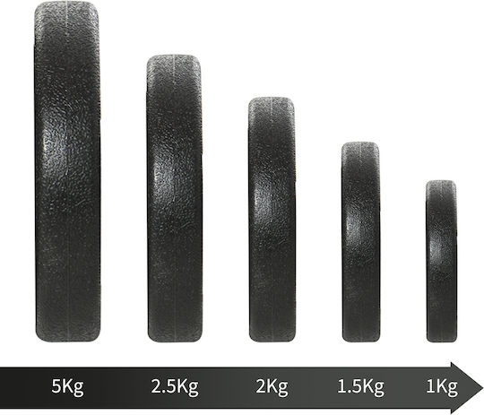 HomCom Dumbbell Set with Bar 50kg