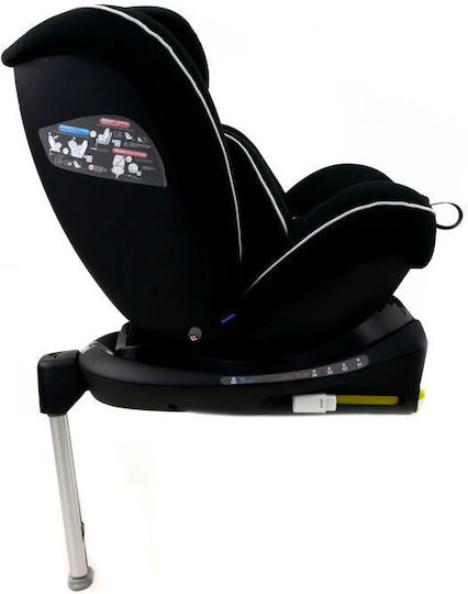 Asalvo Phoenix Καθισματάκι Αυτοκινήτου i-Size με Isofix Black 0-36 kg