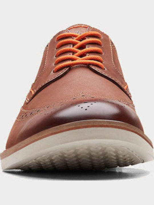 Leder Herren Oxfords Braun