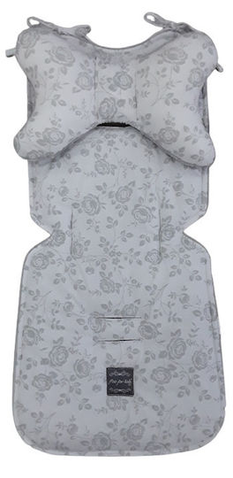 Beboulino Stroller Mattress Double Sided Roses 32x72cm Gray