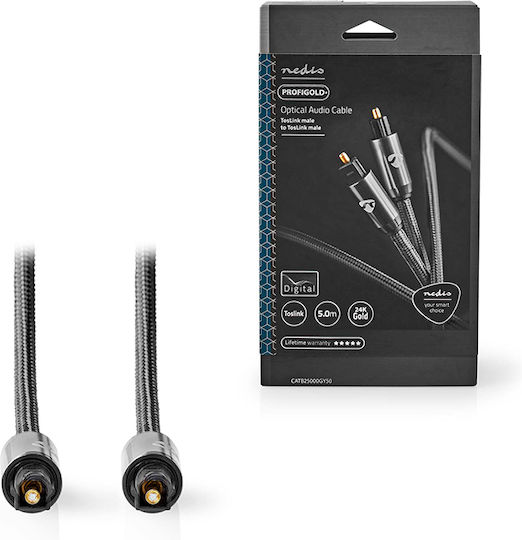 Nedis 5m TOS male Optical Cable Gray (CATB25000GY50)