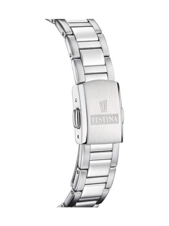 Festina Ρολόι με Μεταλλικό Μπρασελέ Festina Ρολόι με Μεταλλικό Μπρασελέ