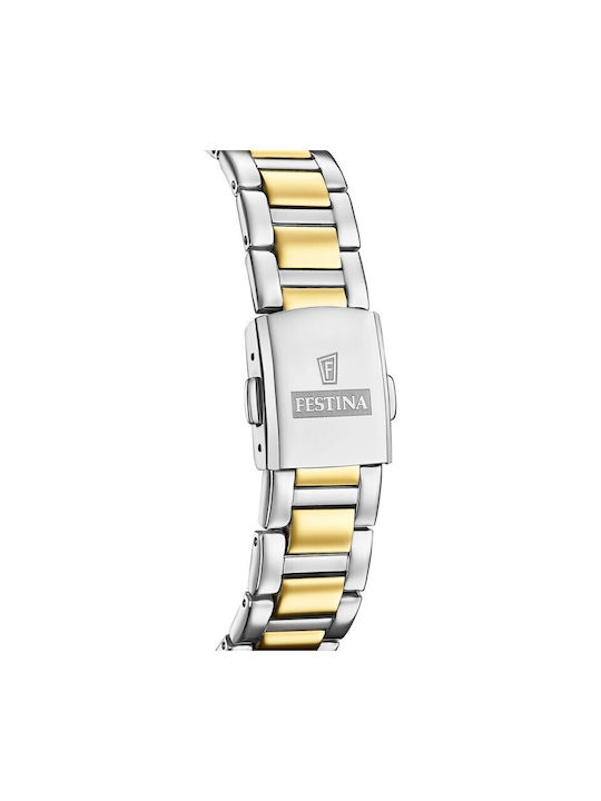 Festina Uhr Solar mit Silber Metallarmband