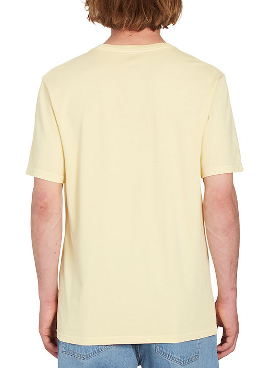 Volcom Heckle Men's Short Sleeve T-shirt Yellow