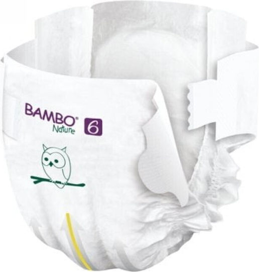 Bambo Nature Πάνες με Αυτοκόλλητο Eco Friendly No. 6 για 16+kg 20τμχ