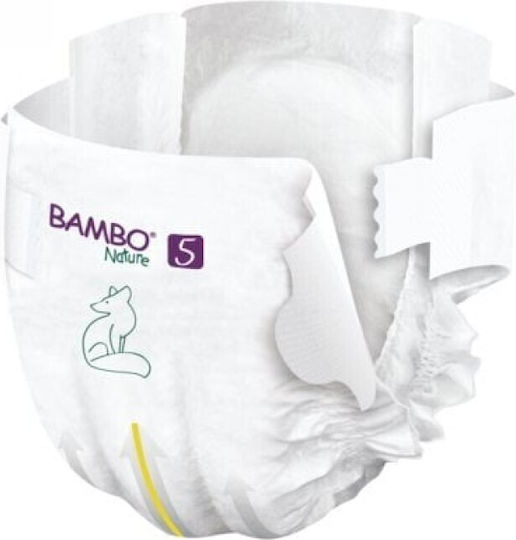 Bambo Nature Πάνες με Αυτοκόλλητο Eco Friendly No. 5 για 12-18kg 22τμχ
