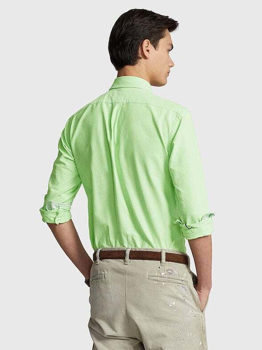 Ralph Lauren Men's Shirt Long Sleeve Green