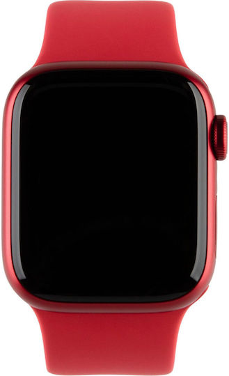 Watch Series 8 Cellular Aluminium 41mm Αδιάβροχο με eSIM και Παλμογράφο ((PRODUCT)Red)