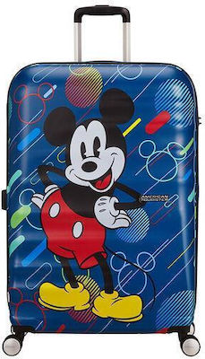 American Tourister Mickey Future Pop Kinder Großer Reisekoffer Hartschalen mit 4 Räder Höhe 77cm