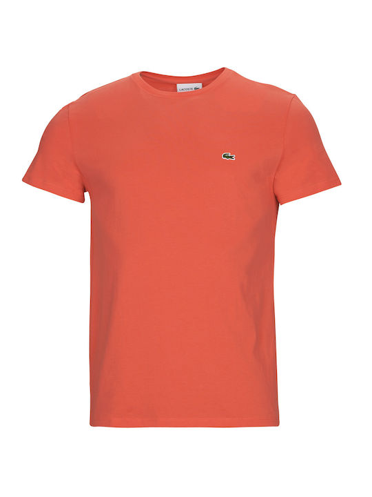 Lacoste Crew Neck Pima Cotton Men's Short Sleev...