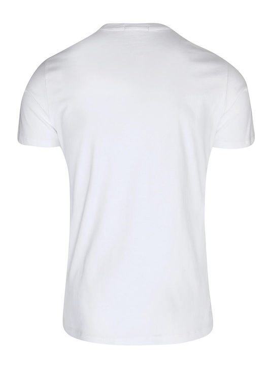 Replay Ανδρικό T-shirt Λευκό με Στάμπα