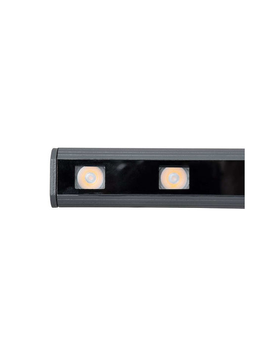 GloboStar Panda Außenstehlampe LED Wall Washer 18W mit Natürliches Weiß Licht IP67 Grau