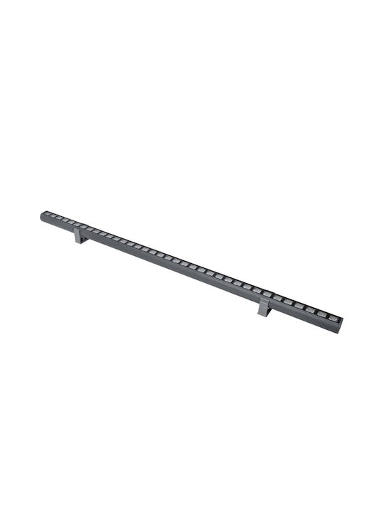 GloboStar Panda Outdoor Floor Lamp LED Wall Washer 36W with Natural White Light IP67 Gray