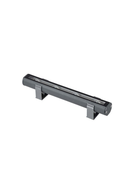 GloboStar Window-Bari Außenstehlampe LED Wall Washer 12W mit Blauem Licht IP67 Graue