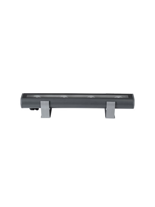 GloboStar Window-Bari Outdoor LED Floor Lamp Wall Washer 12W with Natural White Light IP67 Gray