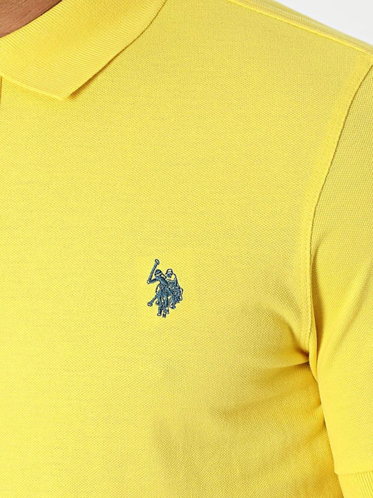 Polo Μπλούζα Κοντομάνικη Κίτρινη