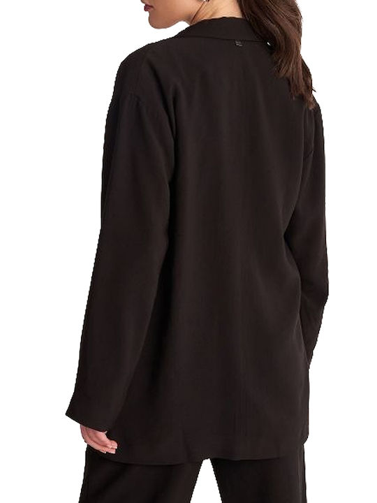 Attrattivo Long Women's Blazer Black