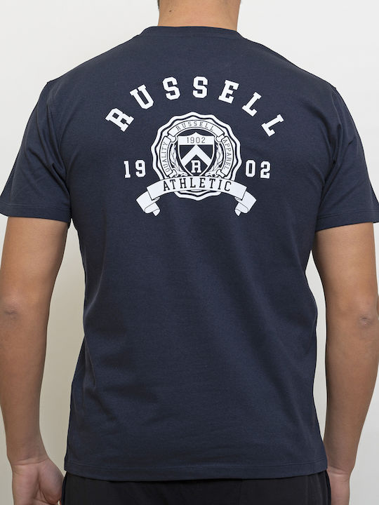 Russell Athletic Herren T-Shirt Kurzarm Marineblau