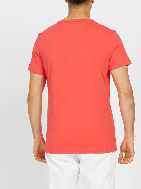 La Martina Herren T-Shirt Kurzarm Orange