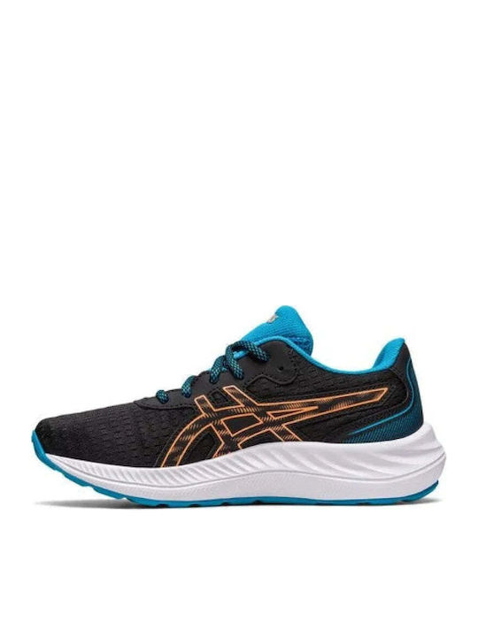 Gel Excite 9 GS Αθλητικά Παιδικά Παπούτσια Running με Κορδόνια Black / Sun Peach