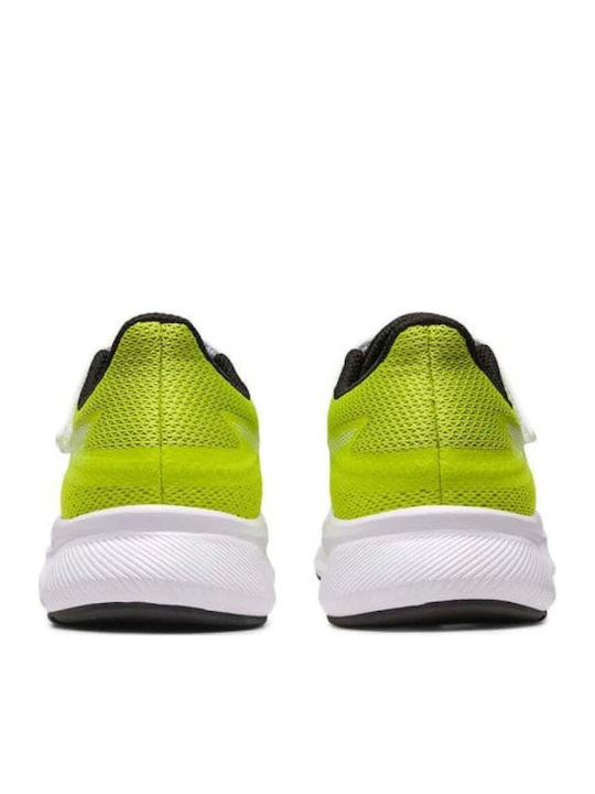 Patriot 13 Kids Sports Shoes Running with Hoop & Loop Closure Lime Zest / White