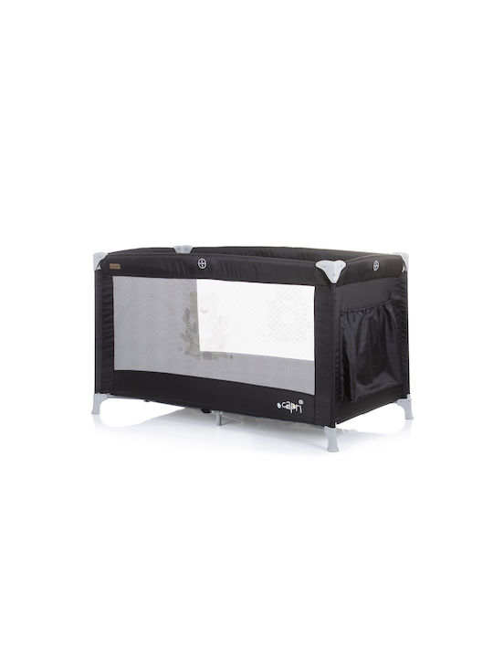 Chipolino Capri Playpen with Mattress Black 125x65cm