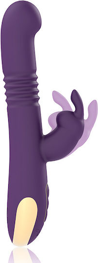 WatchMe Treasure Bastian Mini Δονητής Rabbit με Απομακρυσμένο Έλεγχο Rabbit 25cm Purple