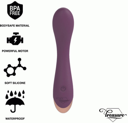 WatchMe Treasure Hansel Mini G-Punkt-Vibrator mit Fernbedienung G-Punkt Vibrator 17,5cm Lila