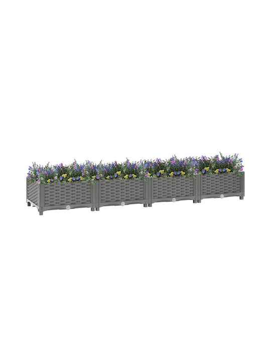 vidaXL Planter Box 160x23cm în Culoare Gri 153292