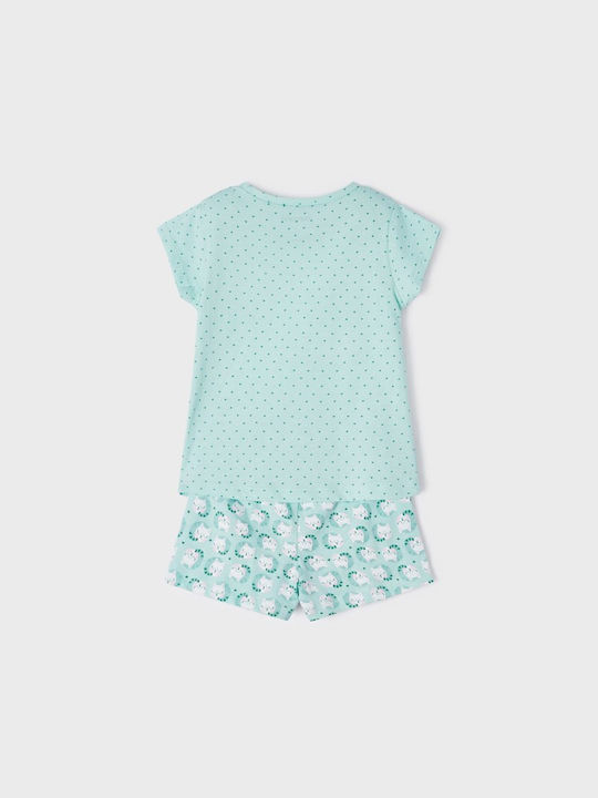 Mayoral Set Top & Bottom Kids Summer Cotton Pyjamas Green